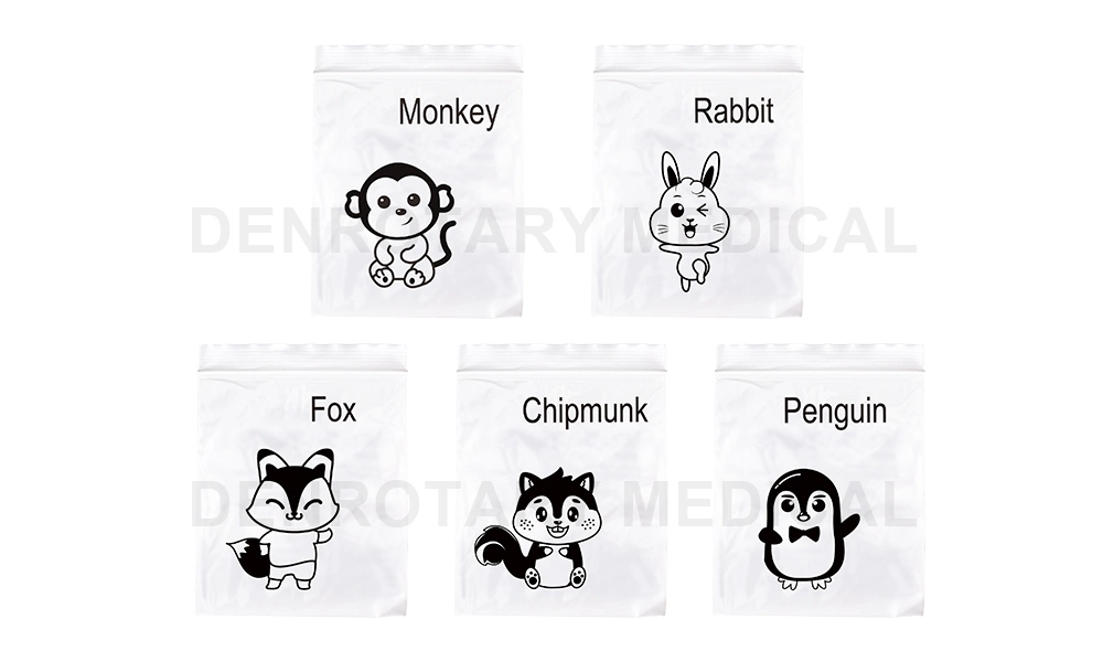 Denrotary Orthodontic Brackets Elastics Teeth Braces Ligature Tie Animal Zoo Pack Dental Rubber Bands