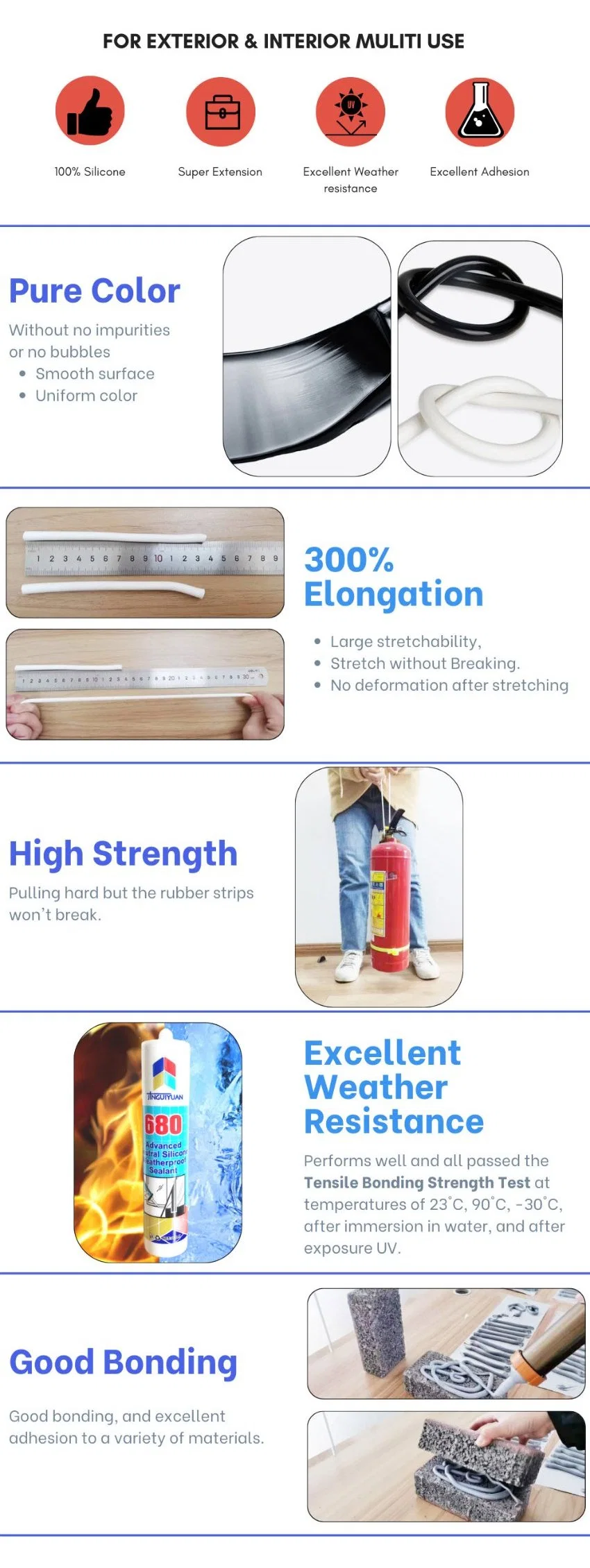 Elastomeric Polyurethane Joint Sealant Adhesive for Construction Joint Sealing Caulk