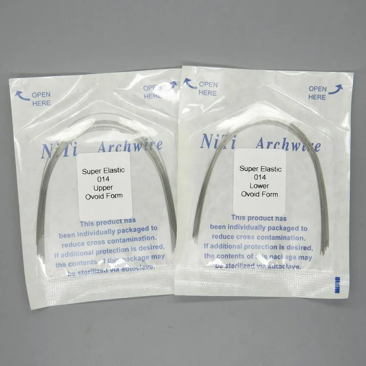 SJ Dental Orthodontic Super Elastic Memory NITI Round Arch Wire Stainless Steel Orthodontics Archwires