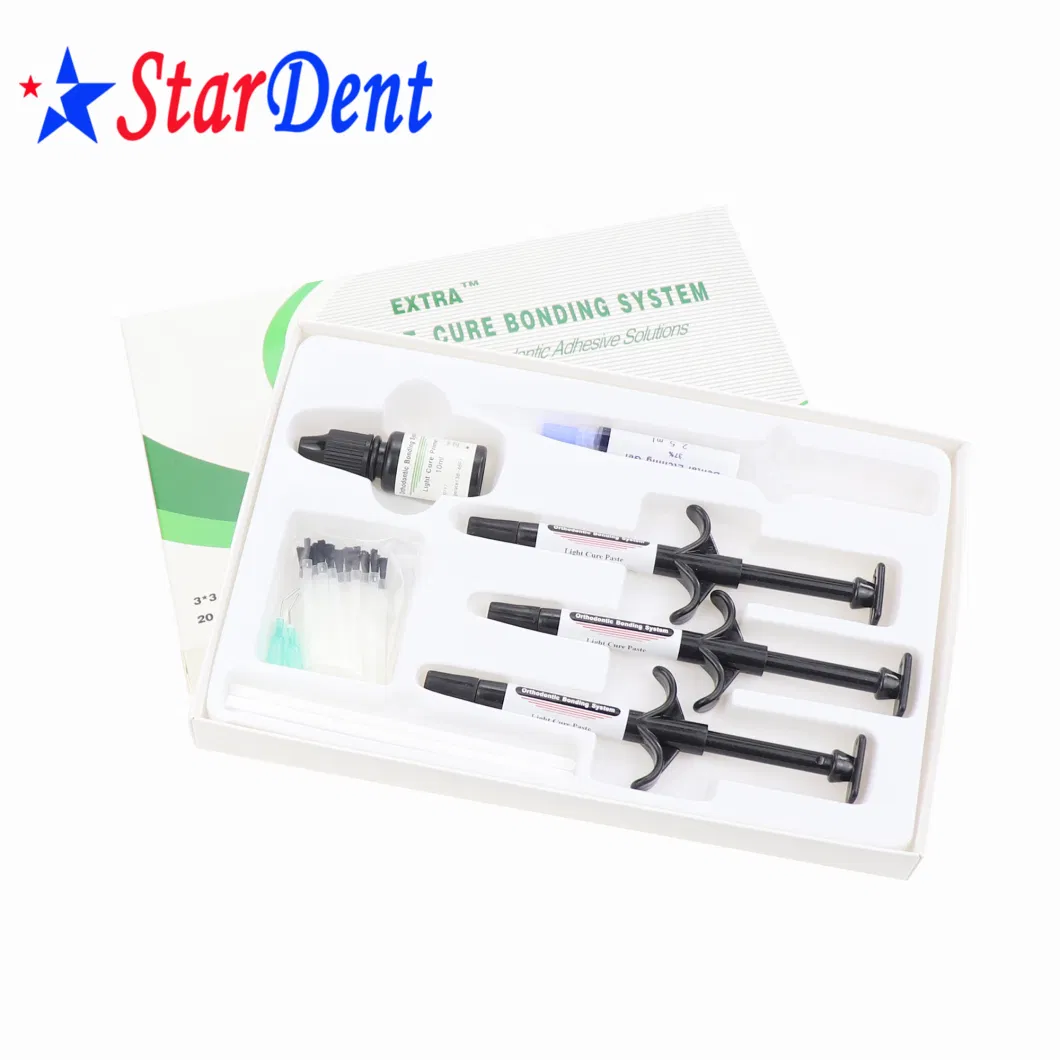 Dental Composite Resin Materials Light Cure Bonding System with 20PCS Bonding Brushes