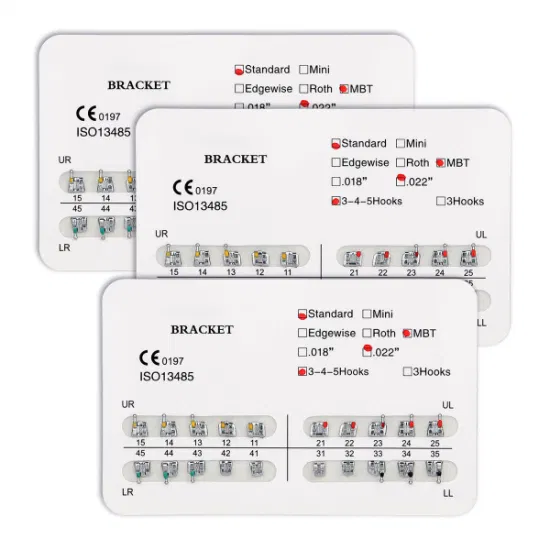 Azdent Metal Bondable Mini Roth soportes dentales para ortodoncia