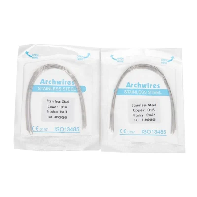 Fabricante de alambres de arco de acero inoxidable para ortodoncia dental Ortho Archwire