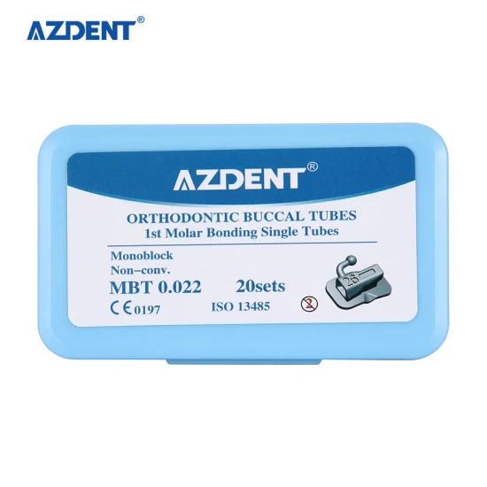 Azdent Orthodontic Dental 1st Tubo bucal único adherible Roth/Mbt 0,022 U/1 L/1